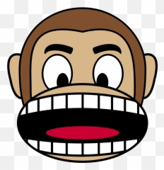Monkey With Mouth Open Clipart - Monkey With Mouth Open Clipart Emoji,Mouth Emoji