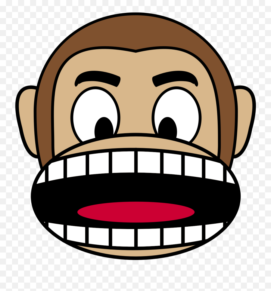 Monkey With Mouth Open Clipart - Monkey With Mouth Open Clipart Emoji,Mouth Emoji
