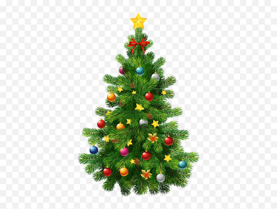 Large Transparent Deco Christmas Tree - Christmas Tree Images Png Emoji,Christmas Tree Emoticons