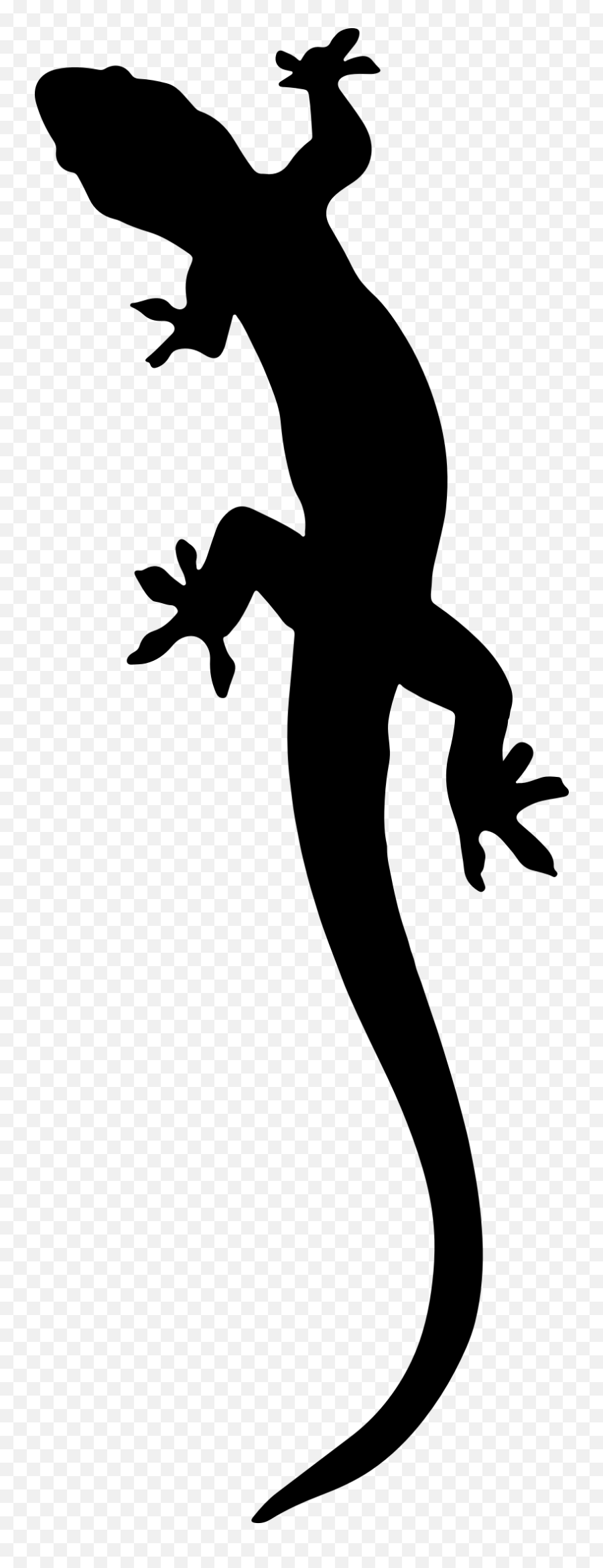 Silhouette Vector Clipart Image - Transparent Background Gecko Clipart Emoji,Two Fingers Emoji