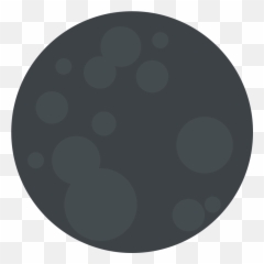Emojione 1f311 - Circle Emoji,Blue Dot Emoji