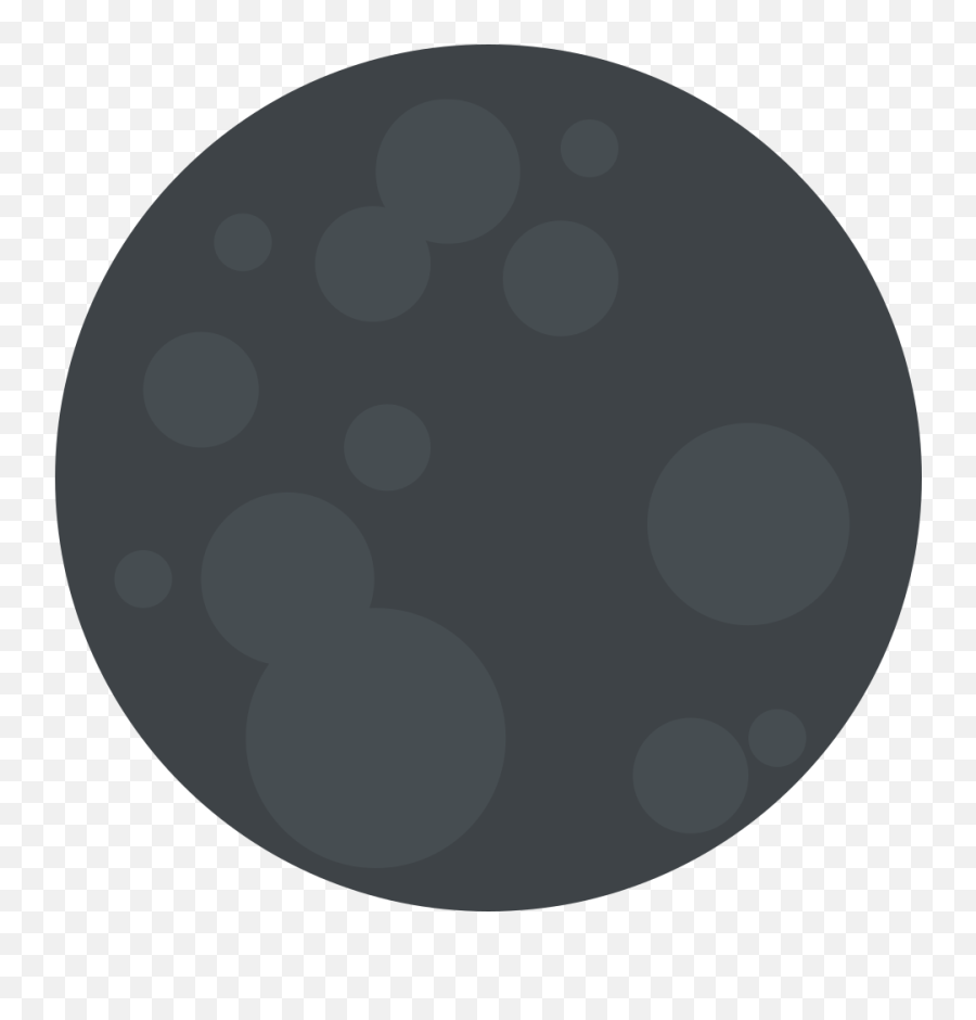 Emojione 1f311 - Circle Emoji,Blue Dot Emoji