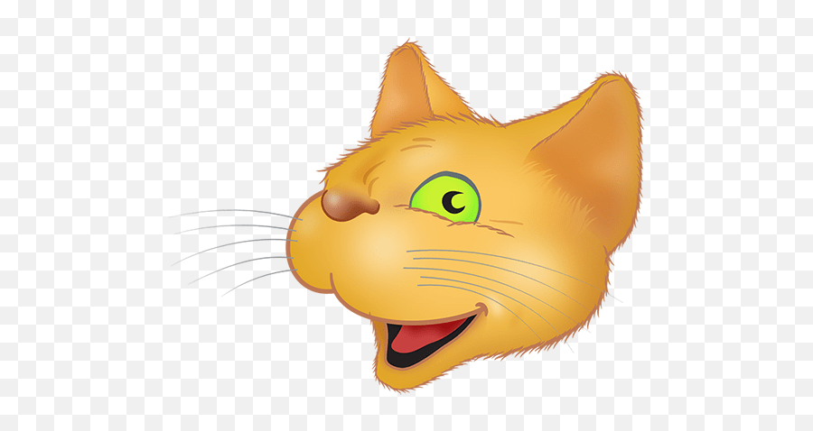 Golden Cat Emoji - Cat Yawns,Golden Emoji