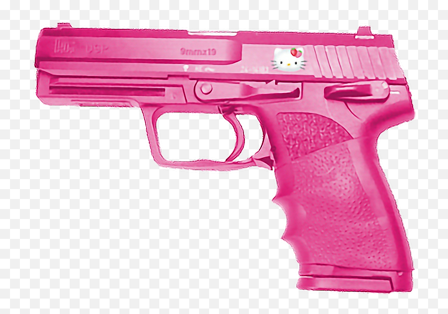 Pink Hellokitty Gun Girly Weapon - Pink Hello Kitty Gun Emoji,Gun Emoji Meme