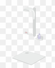 Fixed Shower Cabin With Vector Image - Still Life Photography Emoji