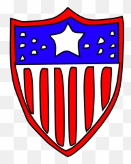 United States Flag Emblem - Clip Art American Badge Emoji
