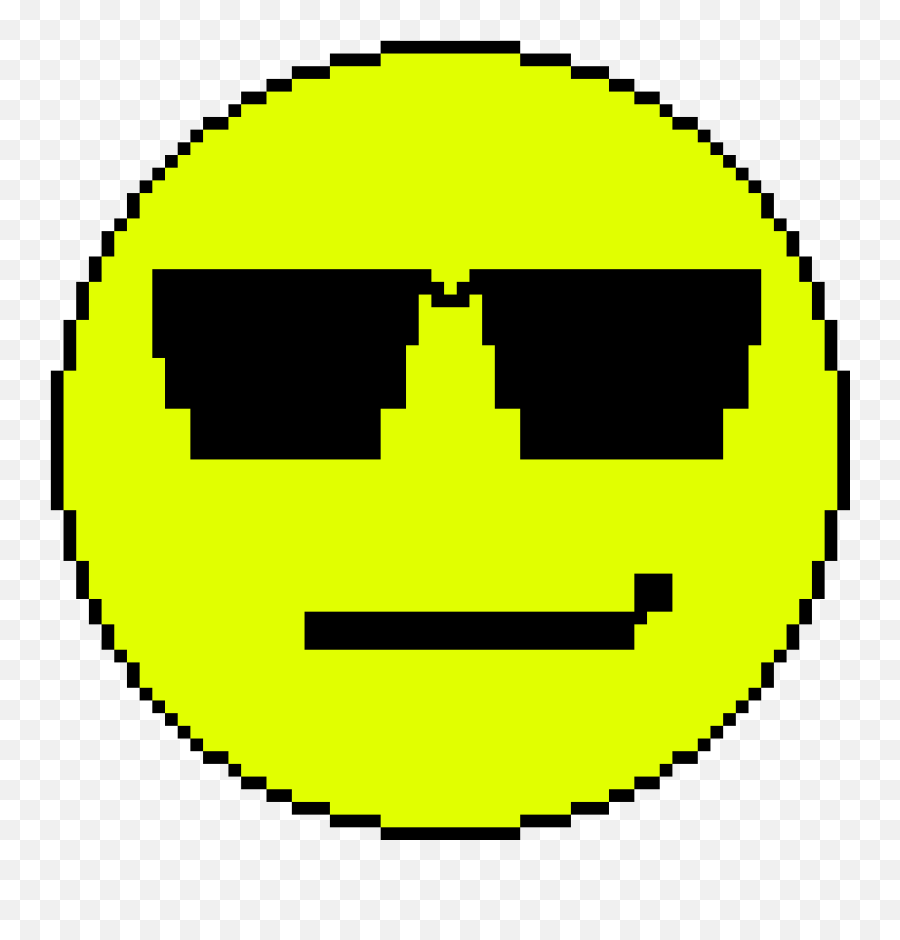Download Cool Emoji - Vibe Check Pixel Art,Emoji Pixel Art