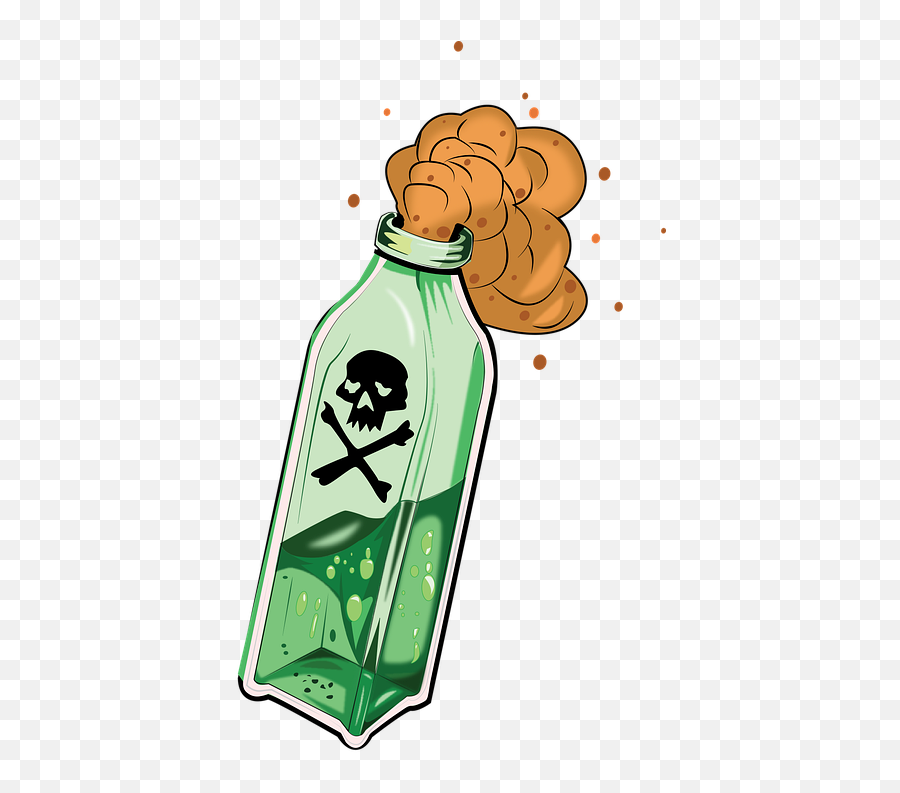 Poison Bottle Toxic - Cartoon Emoji,Pill Bottle Emoji