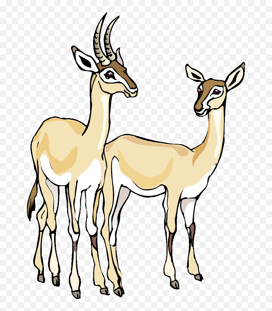 Lions Clipart Deer Lions Deer - Gazelle Clipart Free Emoji,Mongoose Emoji