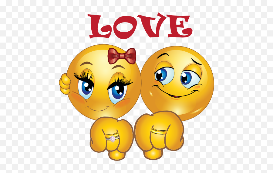 Love Smileys - Engaged Emoji,Emoji Facebook