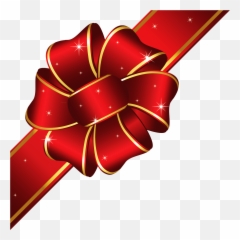 Christmas Gift Vector - Transparent Background Gold Christmas Bow Emoji,Guess The Emoji Candy Face Lemon Pig