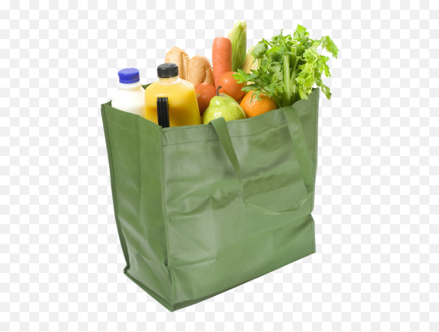 Grocery Bag - Shopping Bag With Food Emoji,Grocery Bag Emoji