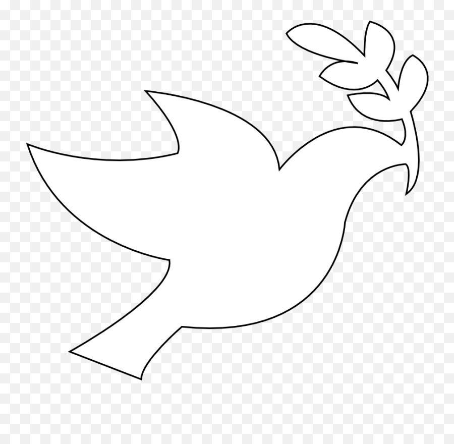 White Dove Peace Symbol - White Dove Clipart Png Emoji,Dove Emoji Png