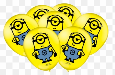 Balão Especial Minions 25 Un - Festa Meu Malvado Favorito 3 Emoji