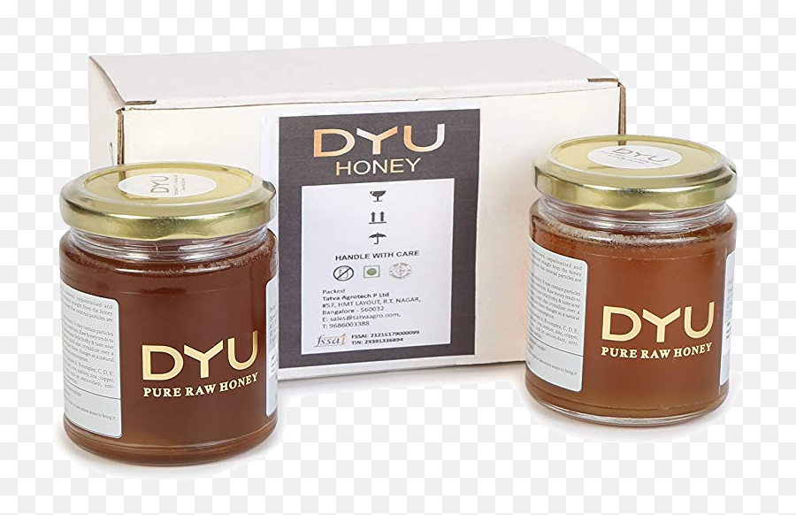 Dyu Pure Raw Honey Value Pack 225g Pack Of 2 - Chocolate Emoji,Honey Emoji