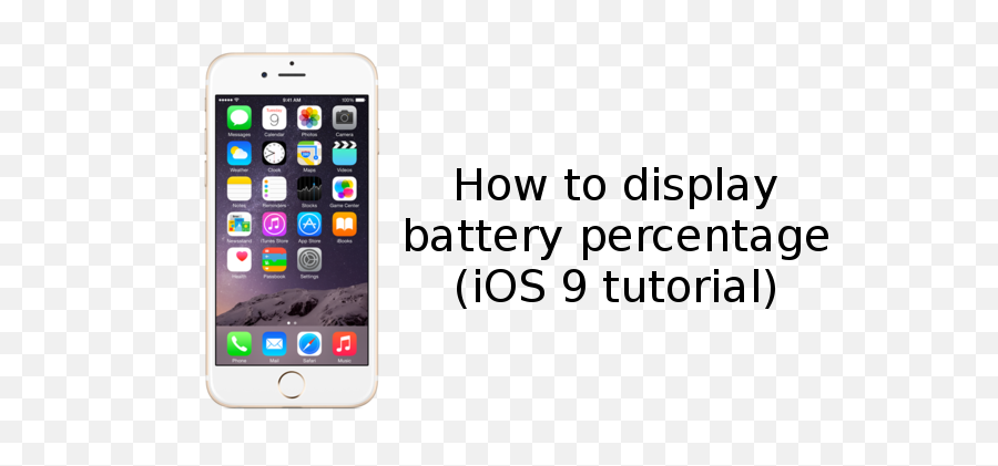 Download Hd Hereu0027s How To Display Battery Percentage On - Iphone 6 Gold Colour Emoji,New Iphone Emojis Ios 9