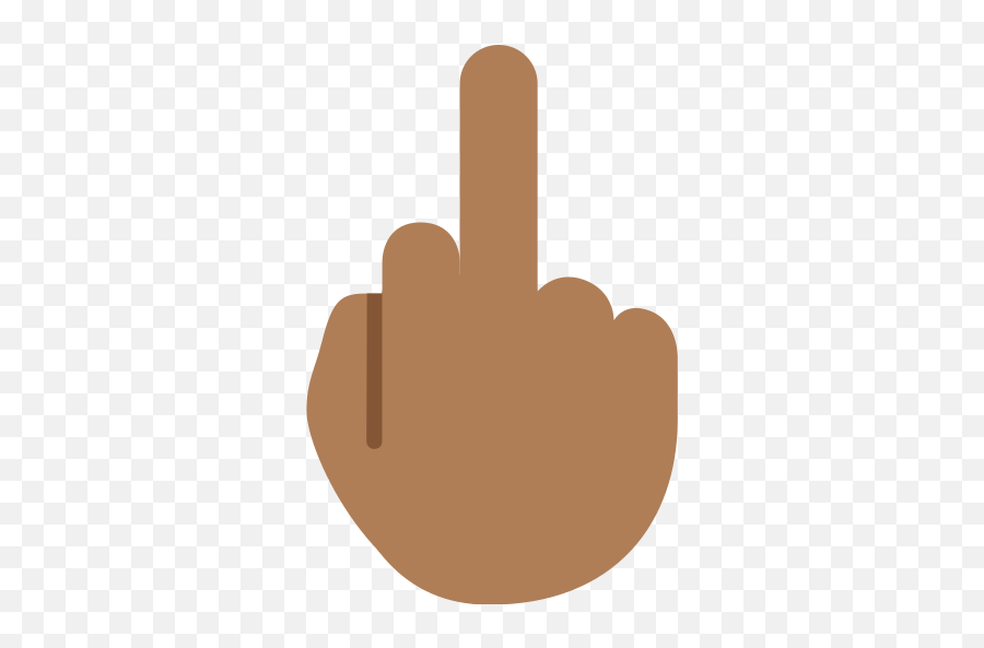 Twemoji2 1f595 - Black Fuck You Emoji,The Finger Emoji