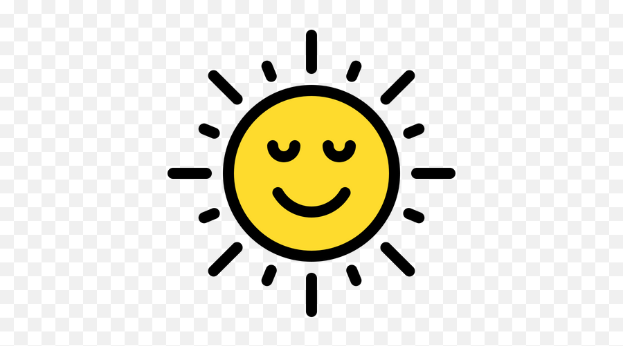 Sun Icon Of Colored Outline Style - Available In Svg Png Shining Light Bulb Emoji,Sunshine Emoticon