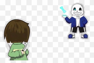 Undertale Sans Chara Genocide Knifes - Sanschara Emoji,Chara Emoji