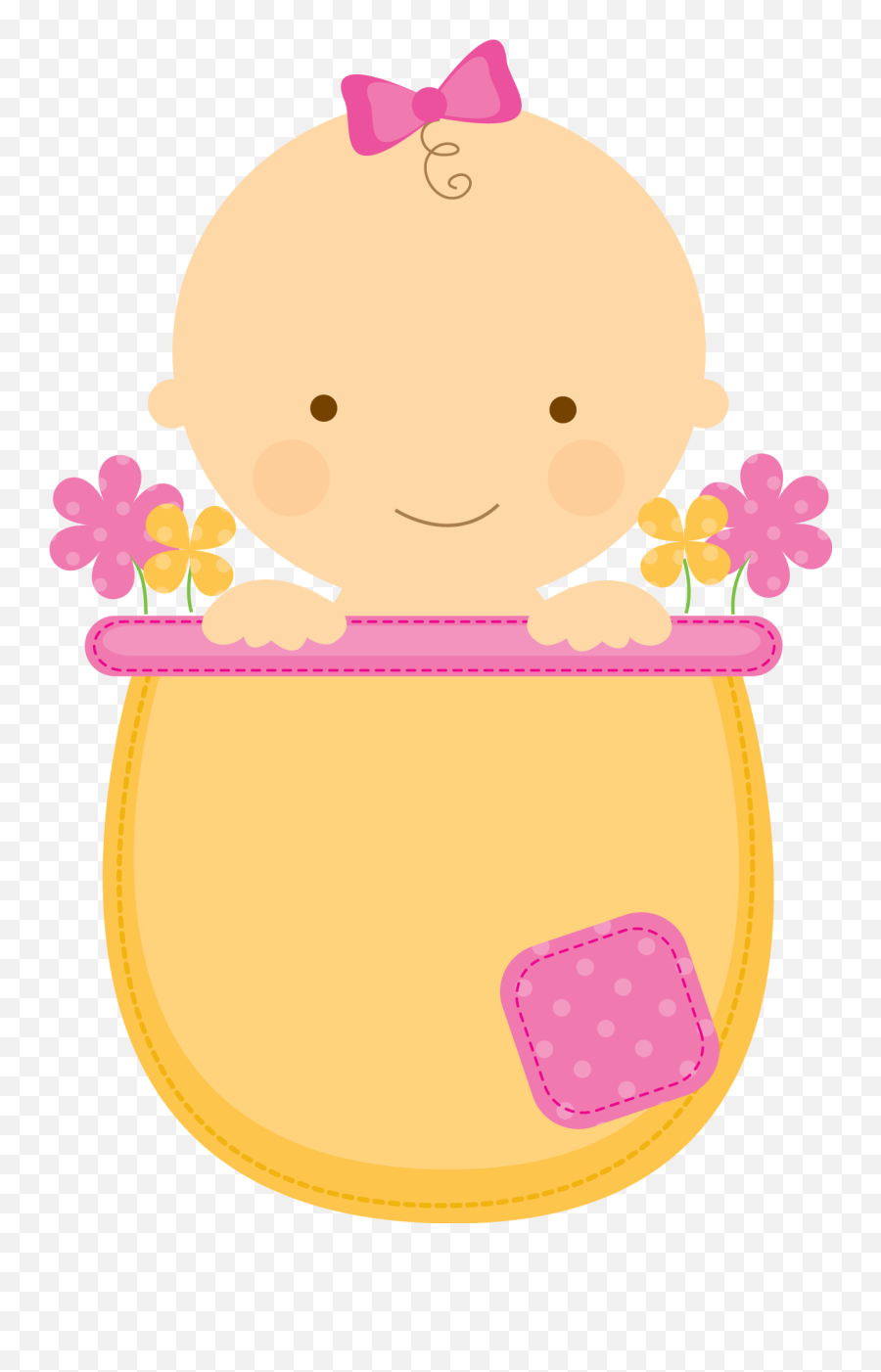 Cute Baby Girl Clipart Png - Baby Shower Niña Clipart Emoji,Peapod Emoji