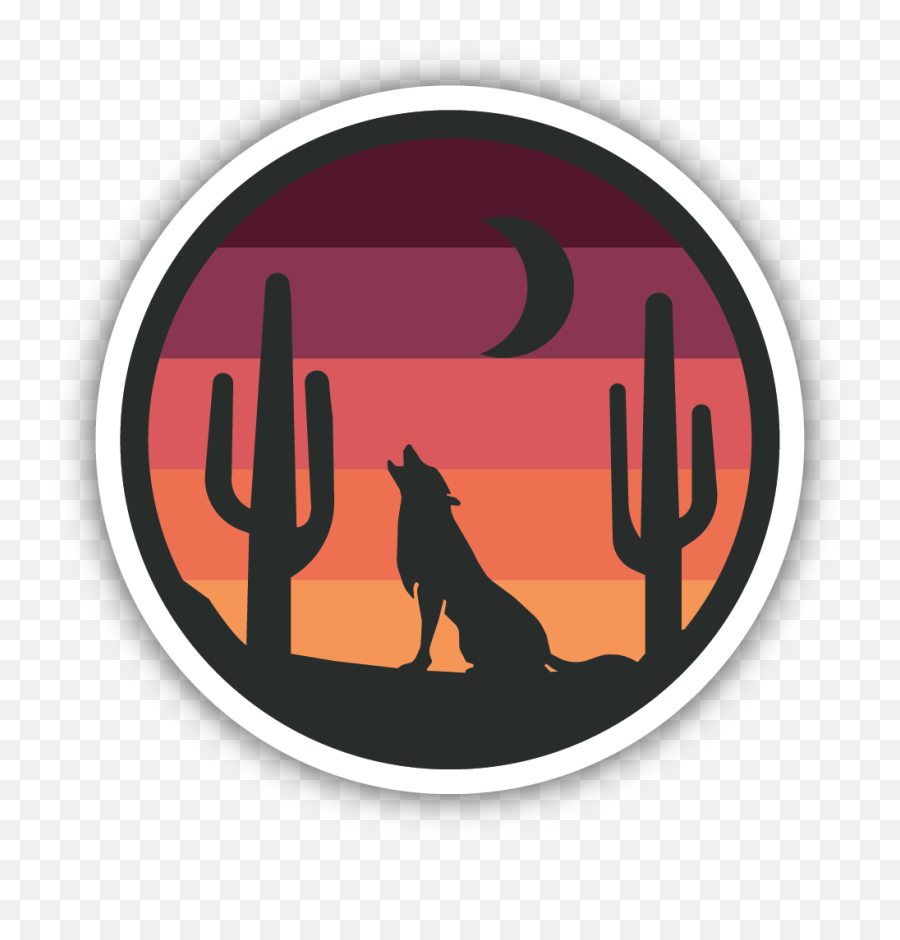 Wolf Sunset Sticker In 2020 - Sunset Stickers Emoji,Fresh Prince Of Bel Air Emoji Copy And Paste