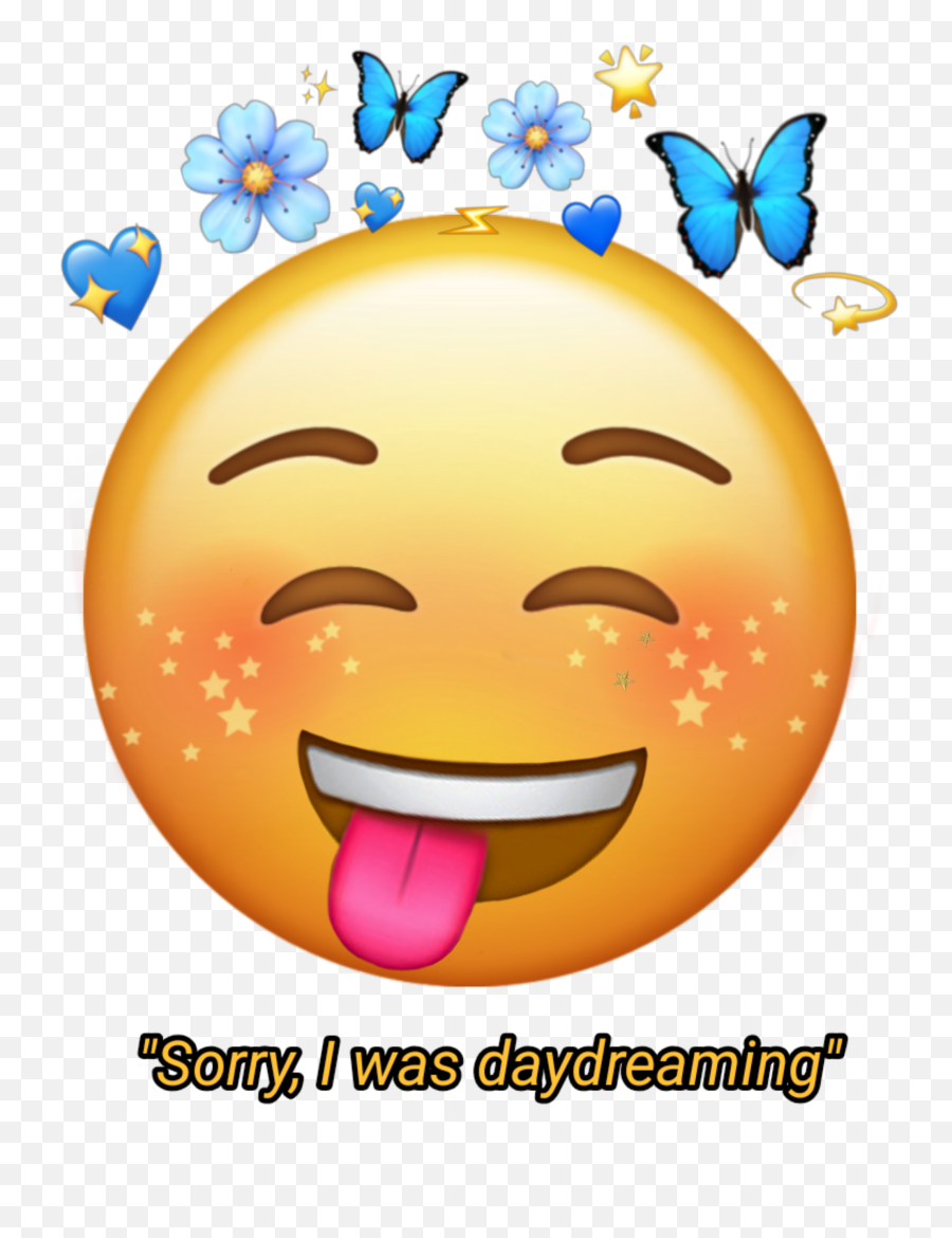The Newest Melamun Stickers - Transparent Butterfly Crown Png Emoji,Daydreaming Emoji