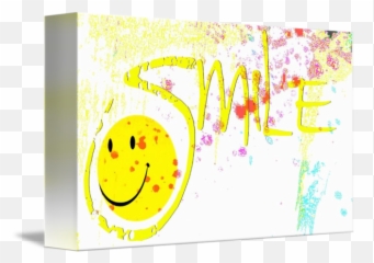 smile watercolor splatter by Elizabeth Mix - Illustration Emoji