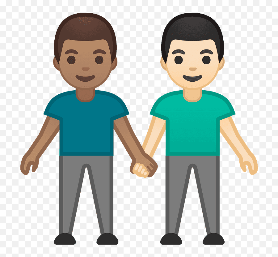 Men Holding Hands Emoji Clipart - Girls Holding Hands Emoji,Male Emoji