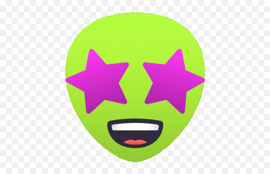 Stardom Alien Gif - Emoji Con Estrellas En Los Ojos,Star Eyed Emoji