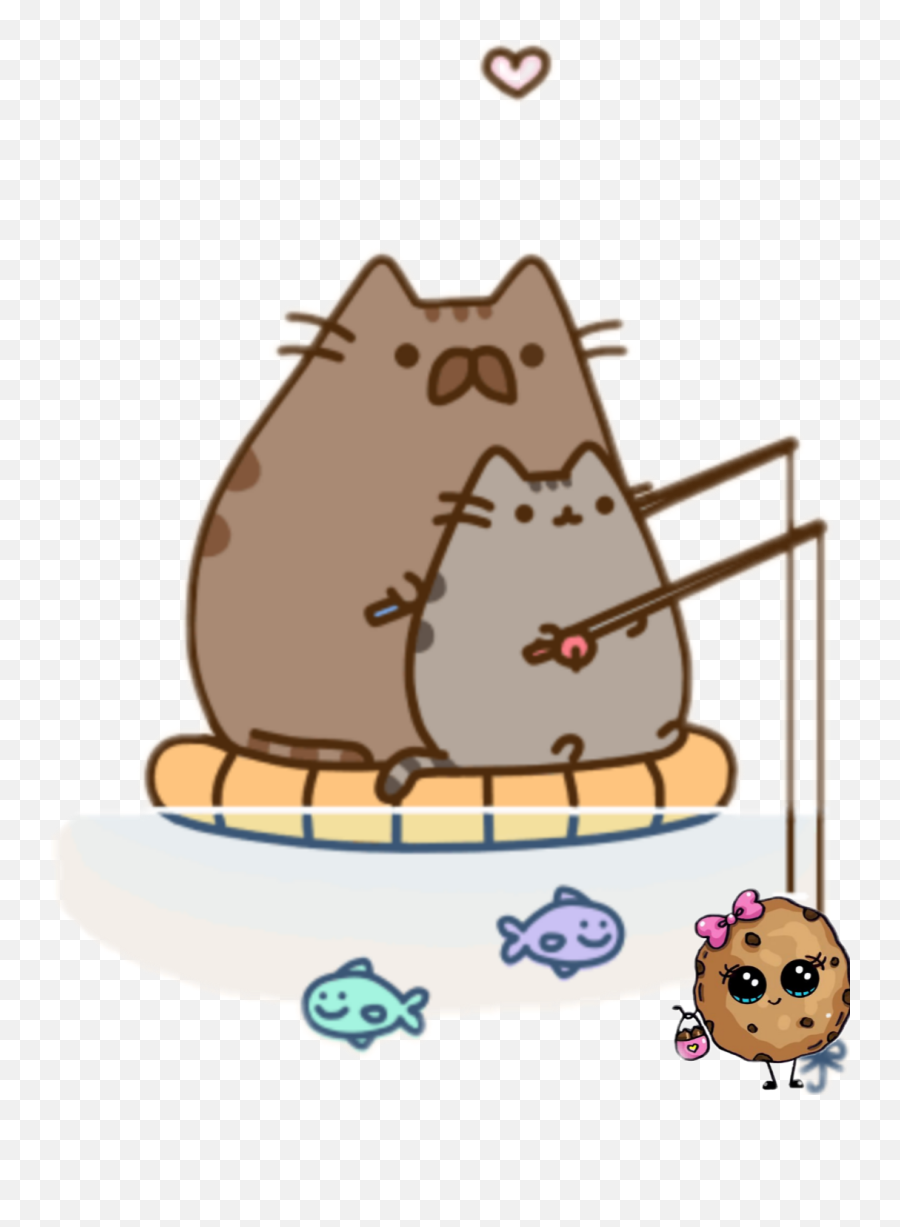 The Newest Fishandchips Stickers On Picsart - Pusheen Cat Fathers Day Emoji,Trophy And Cake Emoji