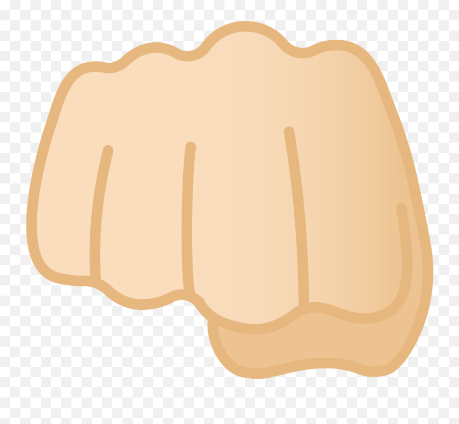 Oncoming Fist Light Skin Tone Icon - Fist Bump Emoji Png Transparent,Fist Emoji Png