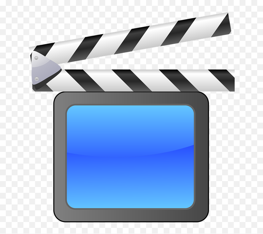 Free Clapper Movie Images - Blue Clapperboard Image Png Emoji,Clapping Emoticon