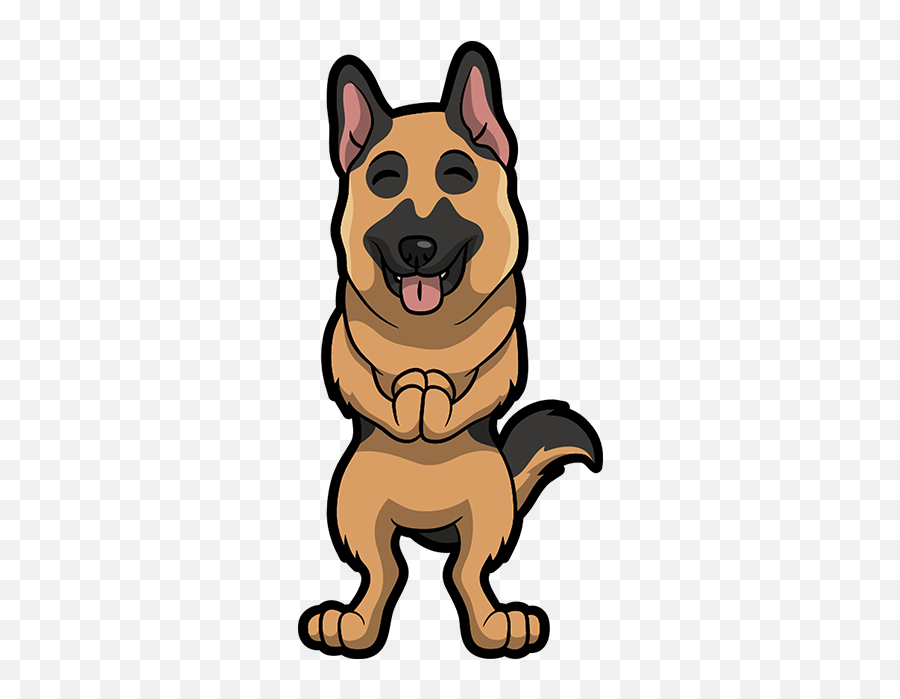German Shepherd Emoji Sticker - German Shepherd Emoji Png,Dog Emoji Iphone