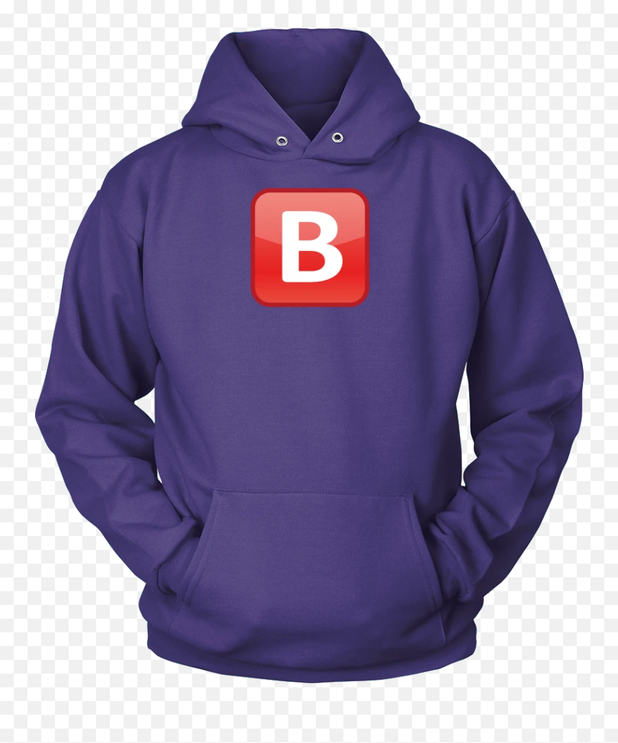 B Emoji Design - Lyrical Lemonade Hoodie Purple,B Emoji
