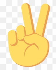 Emojione 270c - Emoji Peace Sign Png,Mean Emoji