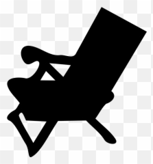 Free Deck Chair Beach Images - Beach Chair Clipart Black And White Emoji,Crab Emoji