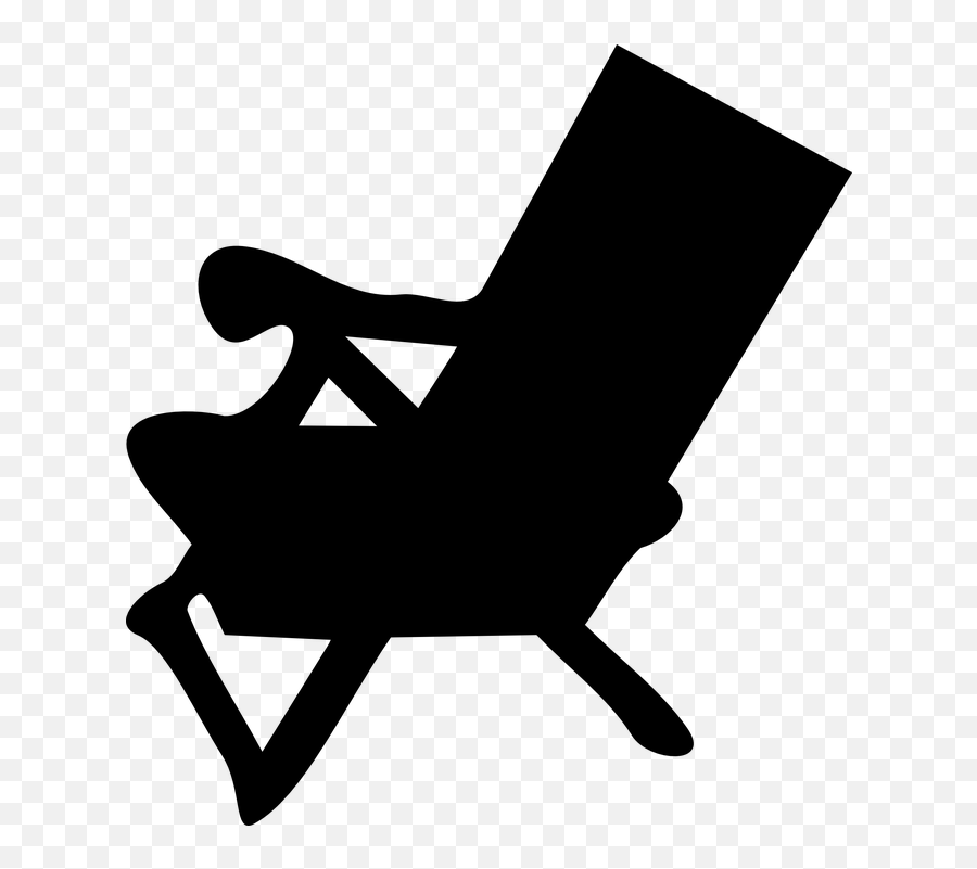 Free Deck Chair Beach Images - Beach Chair Clipart Black And White Emoji,Crab Emoji