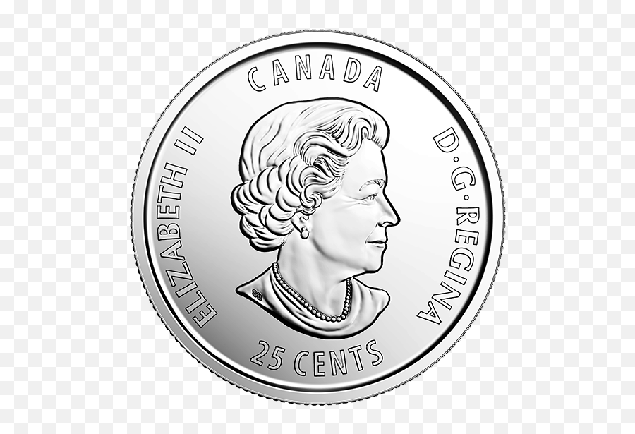 Canada Quarter Cent - Canadian Quarters With No Background Emoji,Cents Emoji