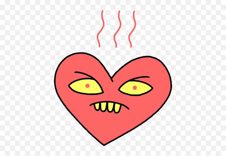 Animated Gif Transparent Angry Heart - Transparent Animated Gif Valentine Emoji,Free Valentine Emoji