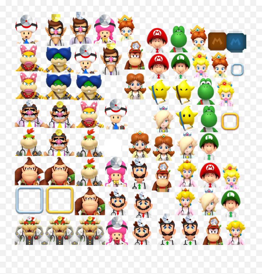 Dr - Mario World Characters Emoji,Doctor Emoticon