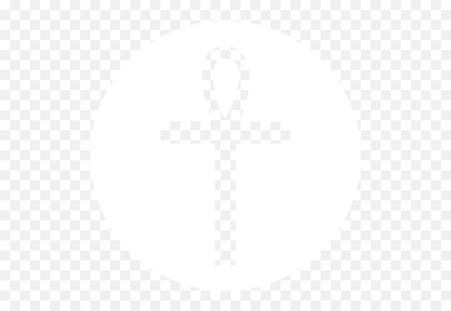 Ankh Circle Transfer Sticker - Icon White Png Emoji,Ankh Emoji