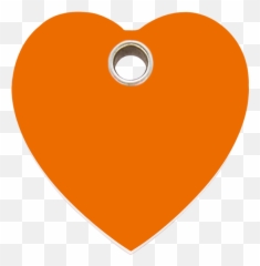 Red Dingo Plastic Tag Heart Orange 04 - Heart Emoji,Orange Heart Emoji