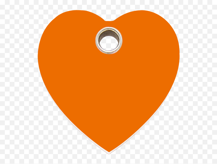 Red Dingo Plastic Tag Heart Orange 04 - Heart Emoji,Orange Heart Emoji