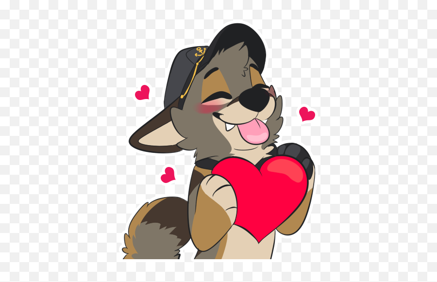 Furry Telegram Stickers - Pulex Gay Furry Blush Cute Emoji,Hug Emojis