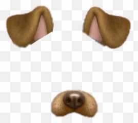 snapchat dog stickers ears nose brown black snappy cool - Snapchat Dog Filter Template Emoji