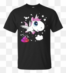 Funny Emoji Unicorn Poop T