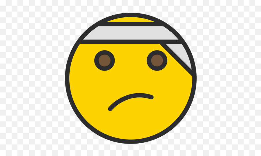 Face With Head Bandage Emoji Icon Of Colored Outline Style - Illustration,Bandage Emoji