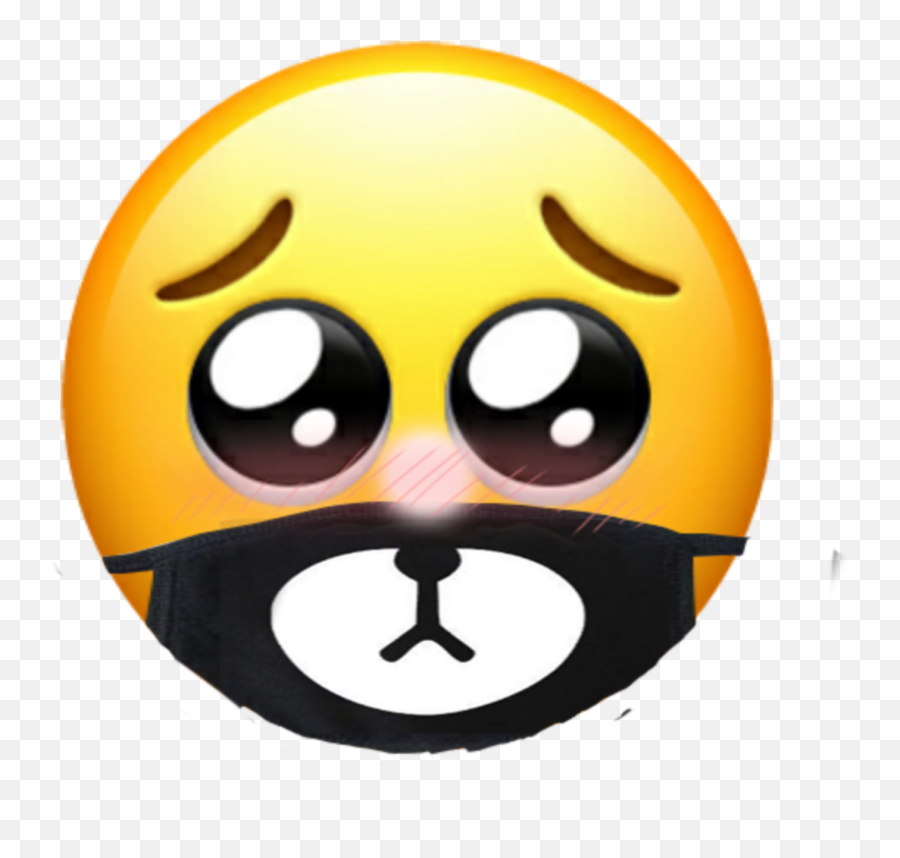 Cute Emoji Sticker - Sad Sticker,Bear Face Emoticon