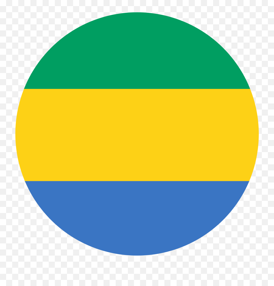 Gabon Flag Emoji - Gabon Flag Circle,Us Flag Emoji