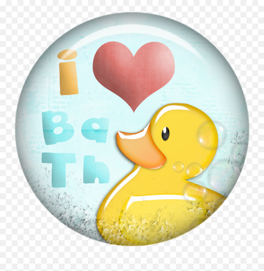 B Baby Art Bath Design Views Album Cute - Heart Rubber Duck Emoji,Rubber Duck Emoji